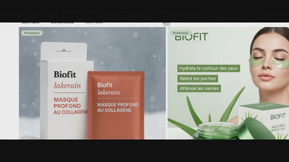 Masque Yeux Collagène & Aloe Vera – Hydratant et Confortable